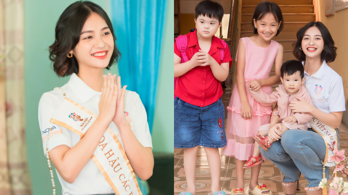 Nông Thuý Hằng xỏ giày 20 cm đi làm từ thiện