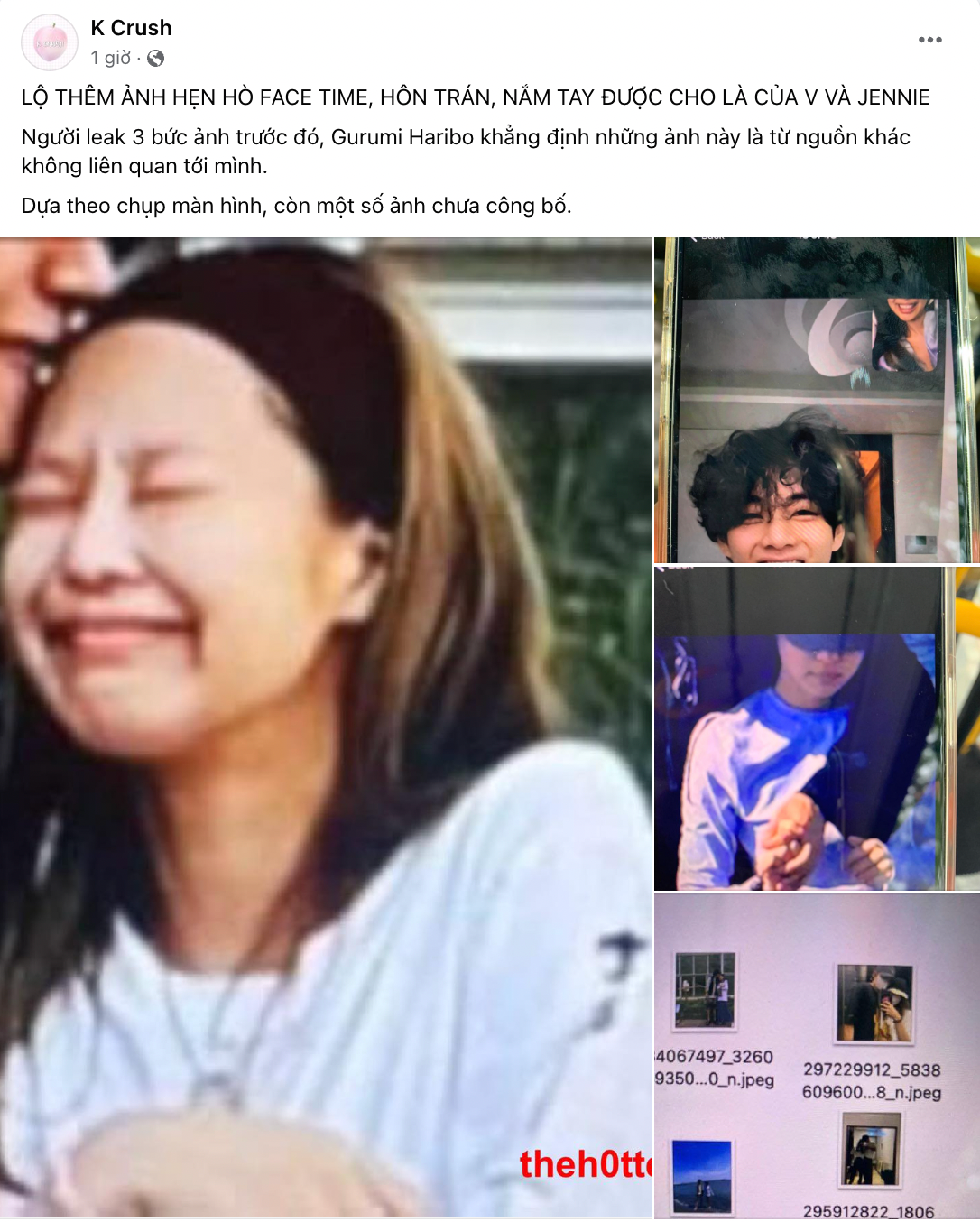 Jennie và V lộ thêm ảnh facetime, hôn trán và nắm tay rất tình tứ- Ảnh 5