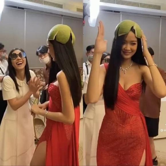 Á hậu Bảo Ngọc đội vương miện 0 đồng cầm quyền trượng tự chế catwalk thần sầu- Ảnh 1