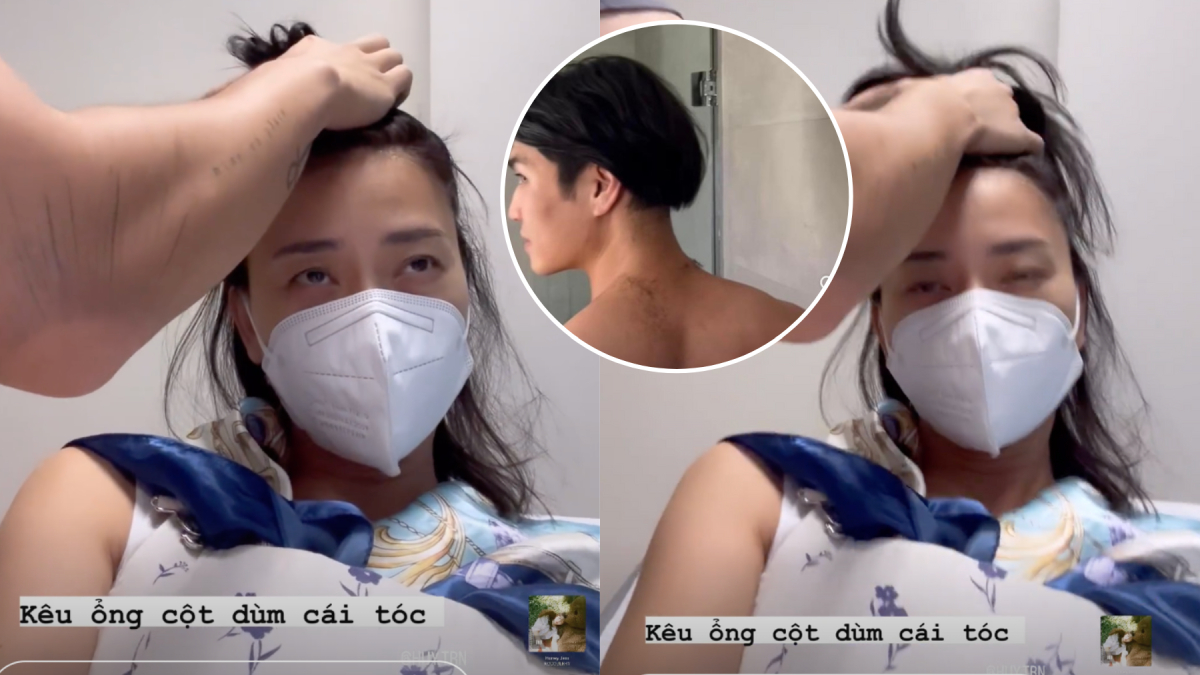 Ngô Thanh Vân bị chồng trẻ Huy Trần "ăn miếng trả miếng" sau khi lỡ tay làm hỏng mái tóc của ông xã