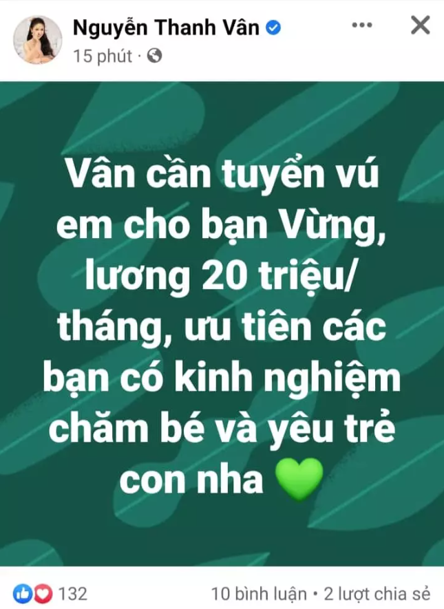 Vân Hugo tuyển vú em lương 20 triệu, tiêu chí dễ cỡ nào mà cả fan nam cũng đòi ứng tuyển- Ảnh 1