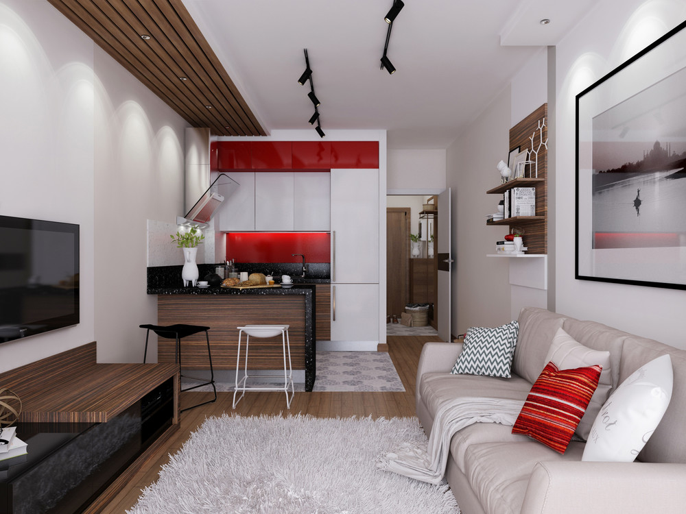 Căn hộ 30m² rực rỡ 2 tông màu trắng - đỏ của cô nàng độc thân