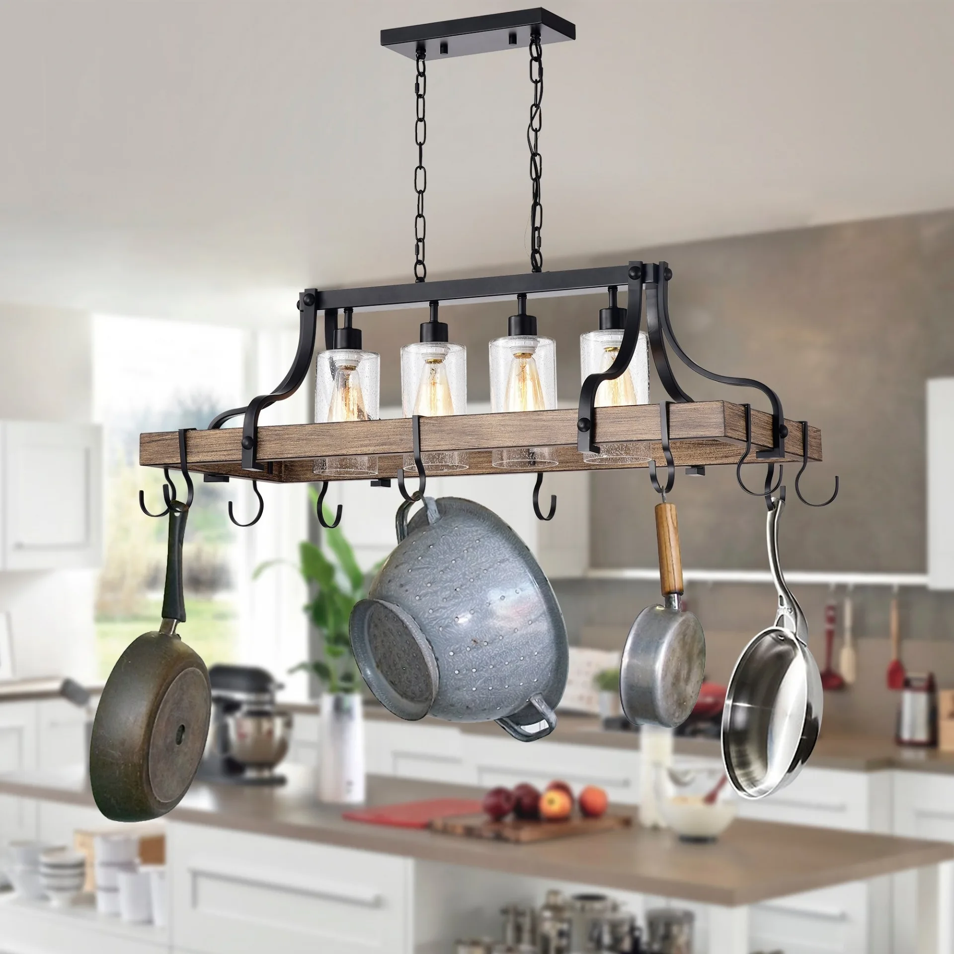 5 thiết kế giá treo xoong nồi tiện ích cho phòng bếp luôn gọn gàng - Ảnh 5