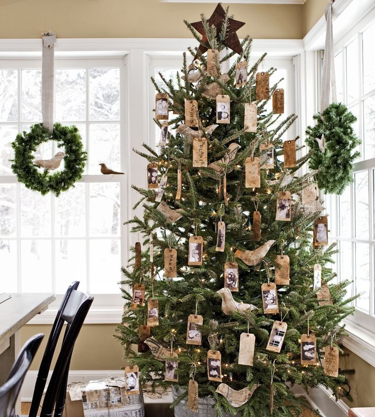 Sẽ thật tuyệt nếu bạn sử dụng chính hình ảnh của các thành viên trong gia đình để trang trí lên cây thông nhân dịp cả gia đình sum vầy ấm cúng mùa Giáng sinh.