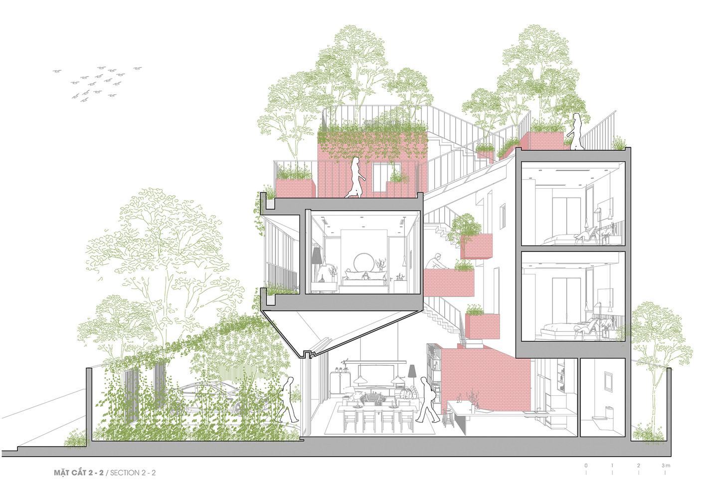 Park Roof House: Ngôi nhà sở hữu 'công viên' trên sân thượng tuyệt đẹp tại Sài Gòn - Ảnh 21