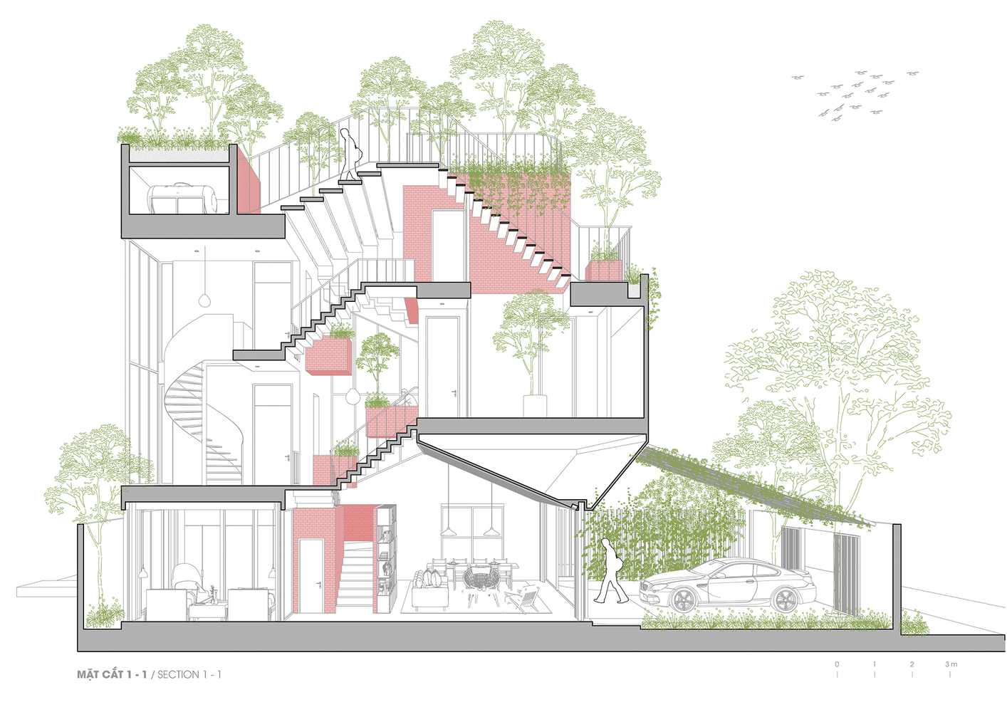 Park Roof House: Ngôi nhà sở hữu 'công viên' trên sân thượng tuyệt đẹp tại Sài Gòn - Ảnh 22