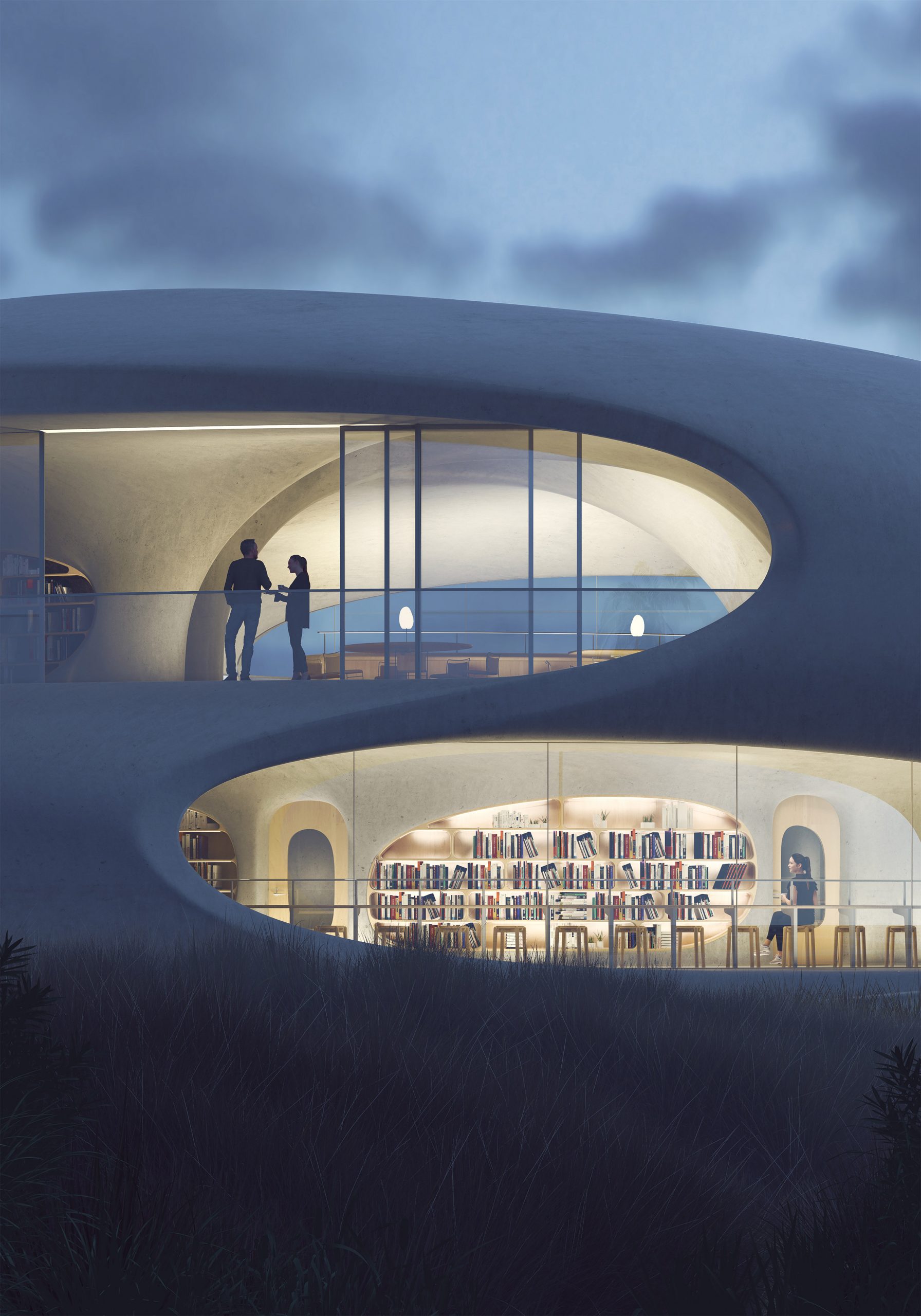 Thư viện sẽ được xây dựng xung quanh một phòng đọc trung tâm, với sức lưu trữ lên đến… 10 ngàn cuốn sách!