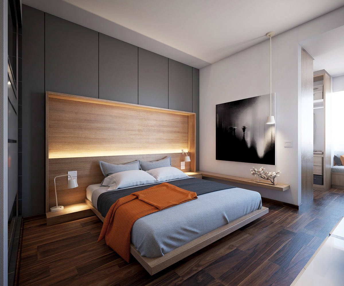Giường ngủ tối giản có thể khiến bạn cảm thấy thoải mái và dễ chịu hơn rất nhiều so với thiết kế cầu kỳ.