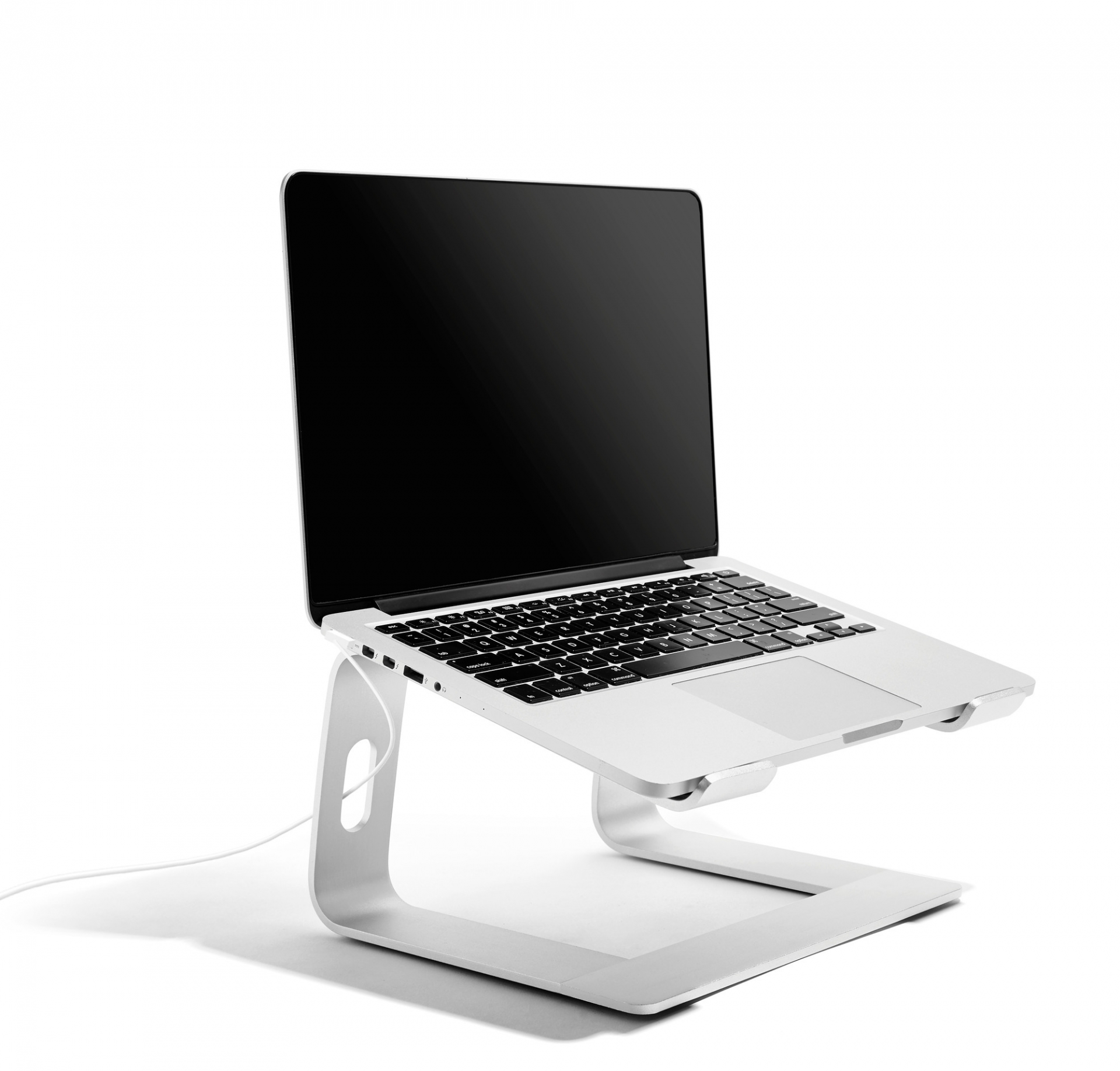 'Laptop Riser' màu bạc được thiết kế nhằm tạo sự thoải mái cho người sử dụng máy tính xách tay. Bạn có thể điều chỉnh độ cao tùy thích để phù hợp với không gian làm việc của mình. Đế được làm bằng hợp kim nhôm chắc chắn, lắp ráp dễ dàng. Giá tham khảo: 4.5 triệu đồng.