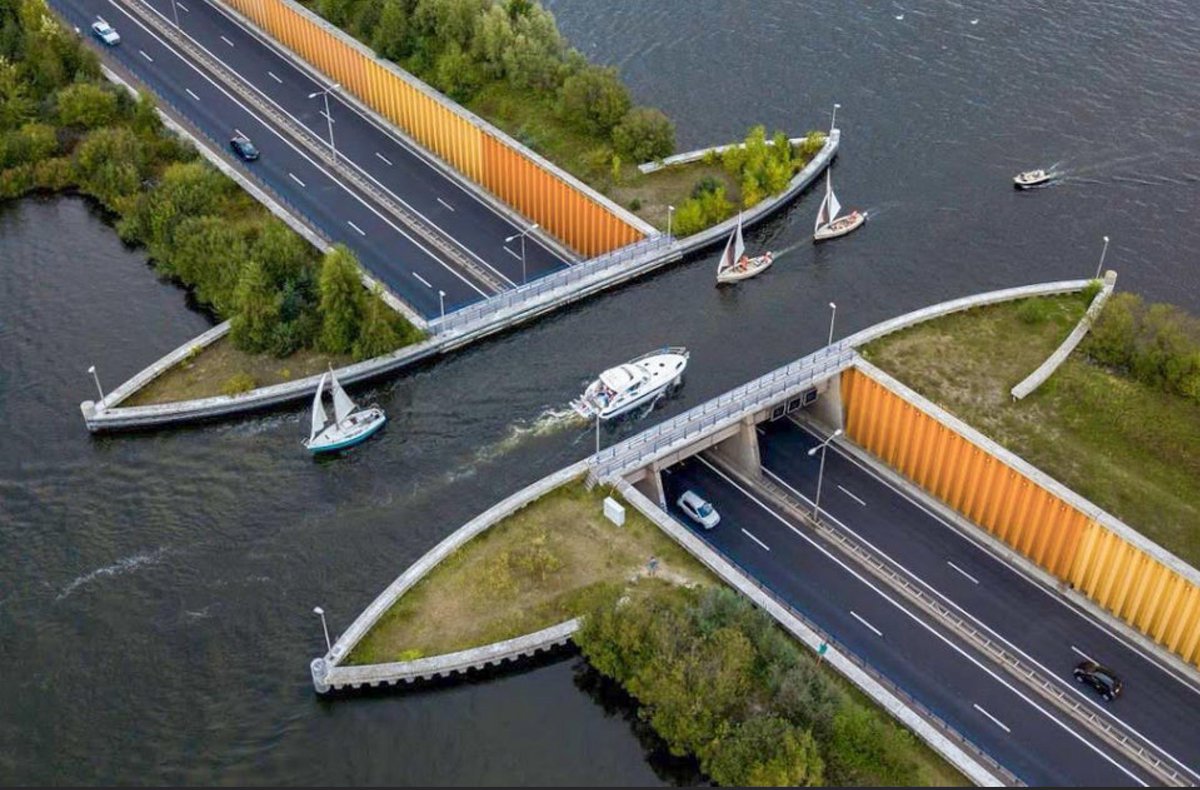 Cây cầu nước Veluwemeer, công trình kiến trúc “siêu thực” tại Hà Lan - Ảnh 9