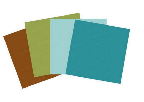 Bên cạnh màu trắng thì bảng màu cơ bản được sử dụng bao gồm xanh lam đậm, xanh lam nhạt, xanh ô liu và nâu đất.