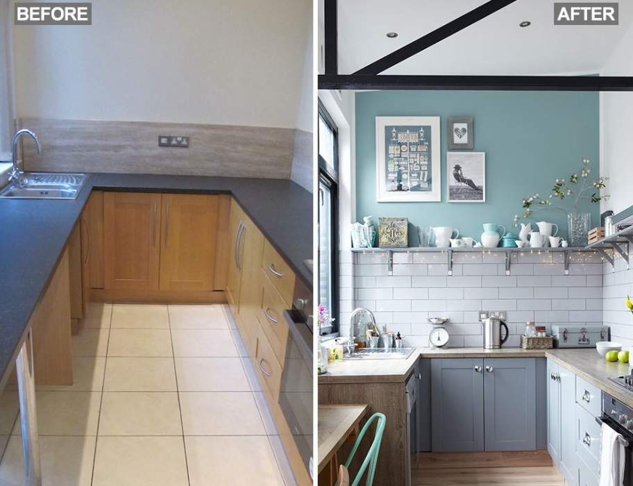 Cải tạo bếp sơ sài như của nhà thuê thành phòng bếp tiện nghi của gia đình