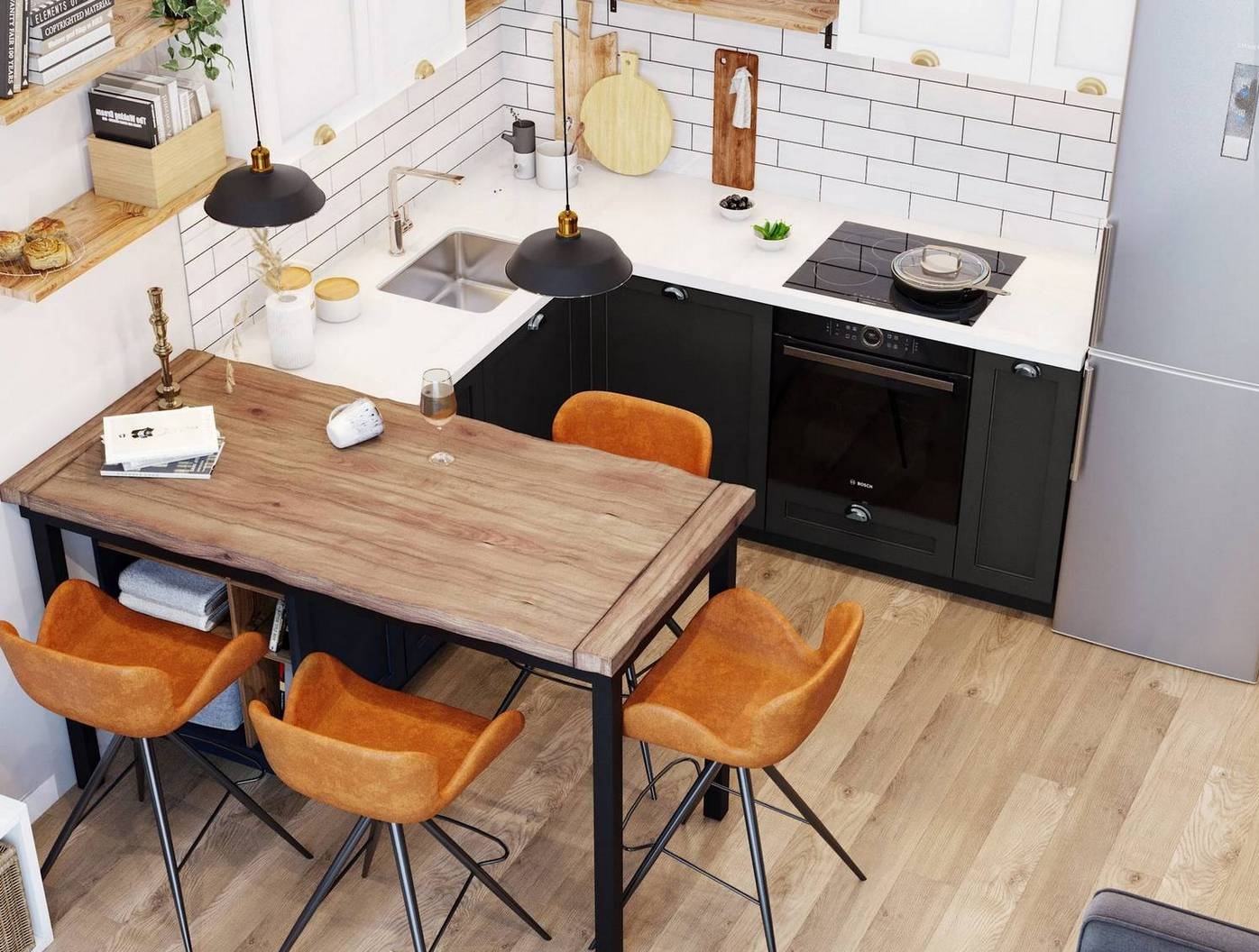 Căn hộ vỏn vẹn 38m² nhưng cực chất nhờ kết hợp ba gam màu trắng, xám và cam gạch