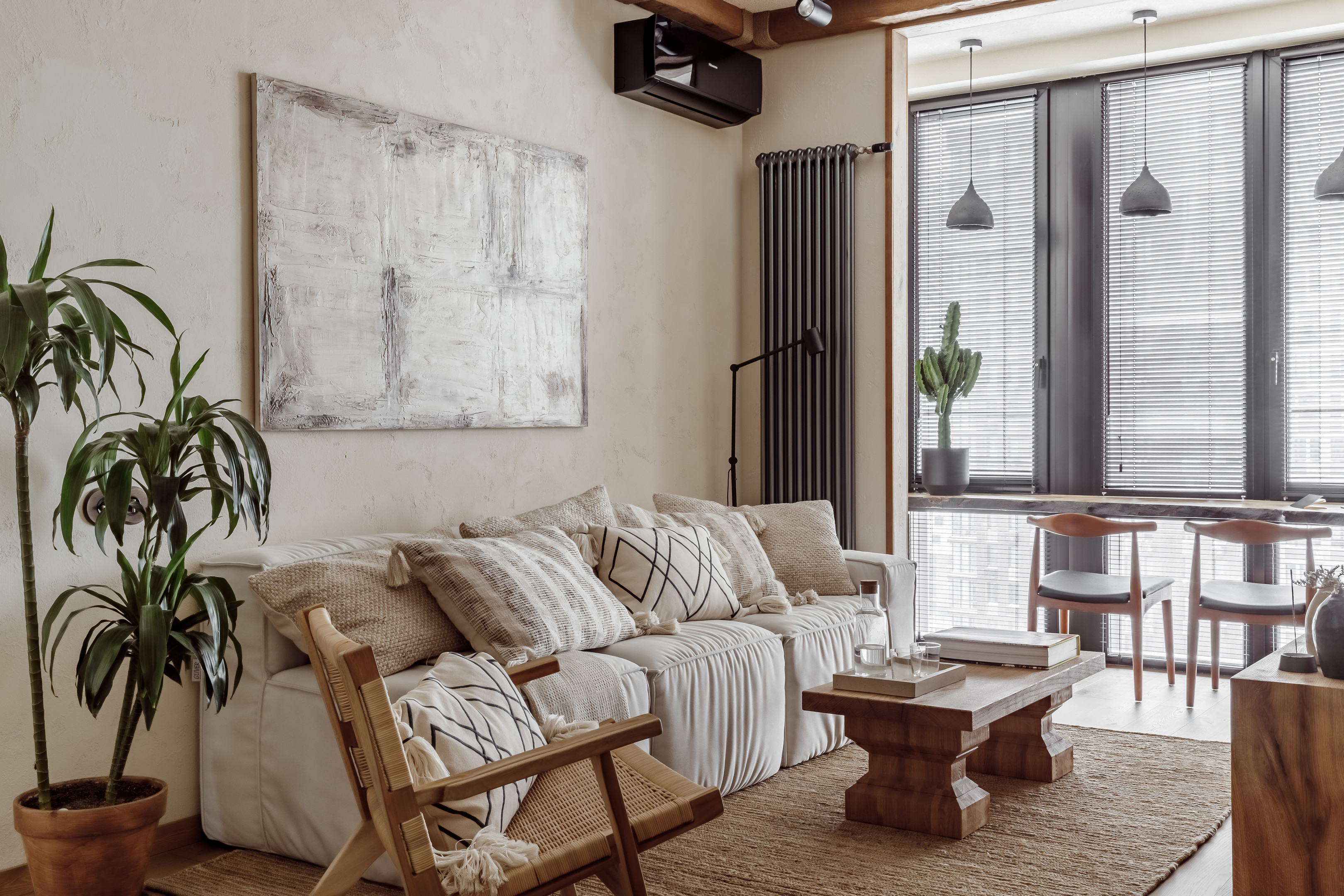 Căn hộ 63m² tại Moscow với phong cách thiết kế đẹp như ốc đảo bình yên trong lòng phố thị