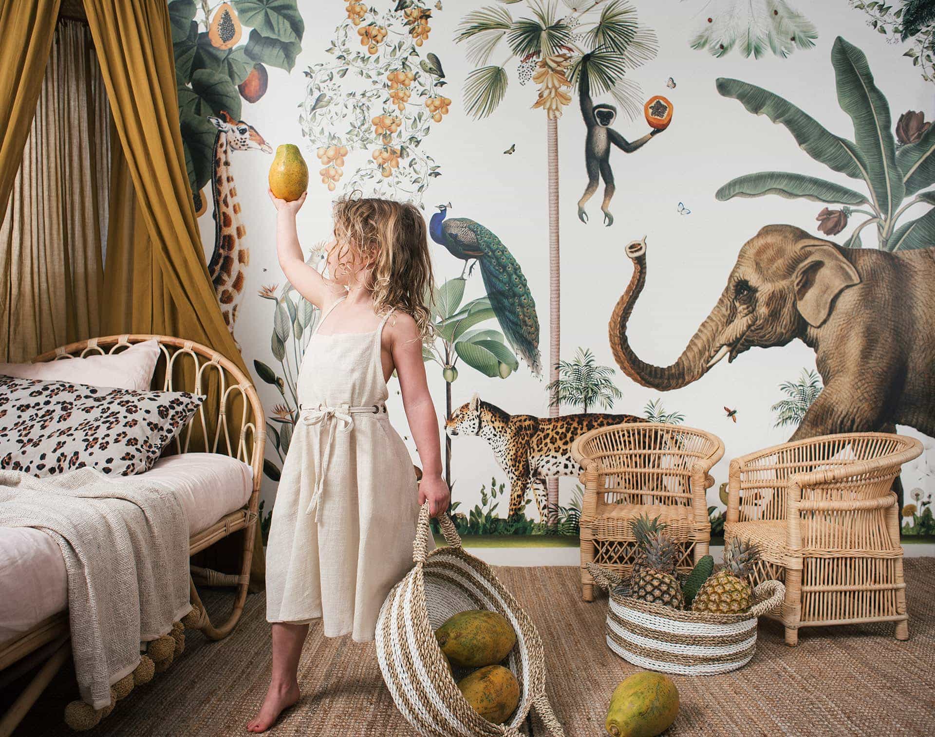 Có một cách để bạn thổi hồn thiên nhiên vào phòng bé, đó chính là lựa chọn phong cách Tropical khi trang trí nội thất.