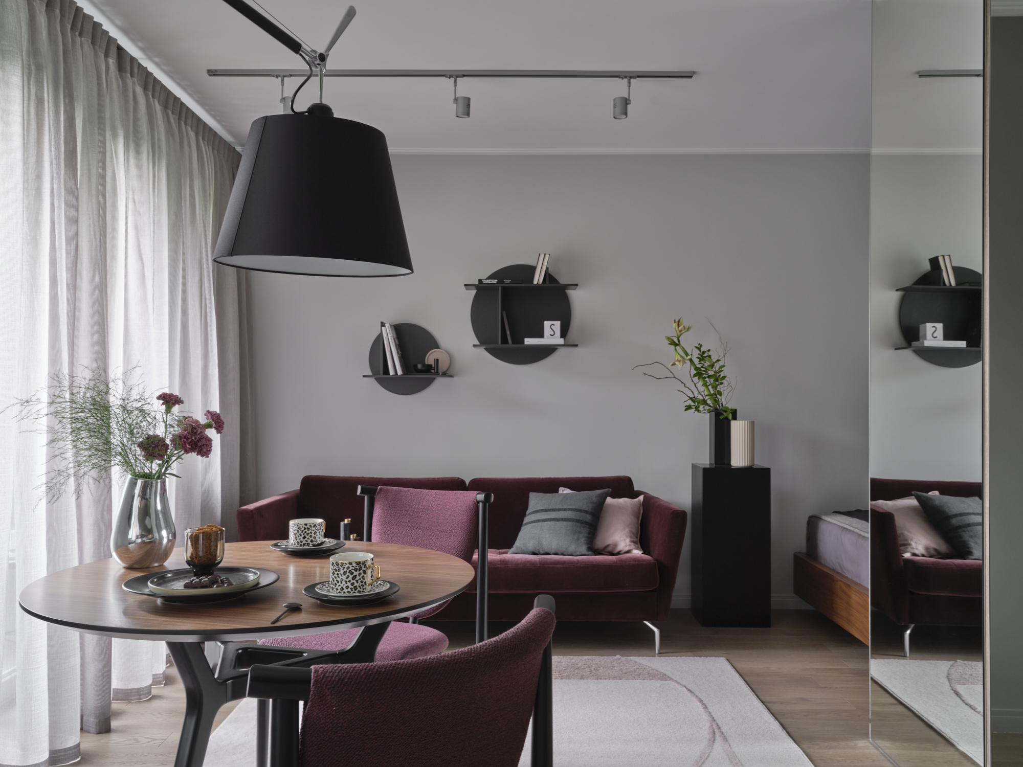 Cải tạo căn hộ diện tích 34m² ấm cúng và có gu với phong cách retro