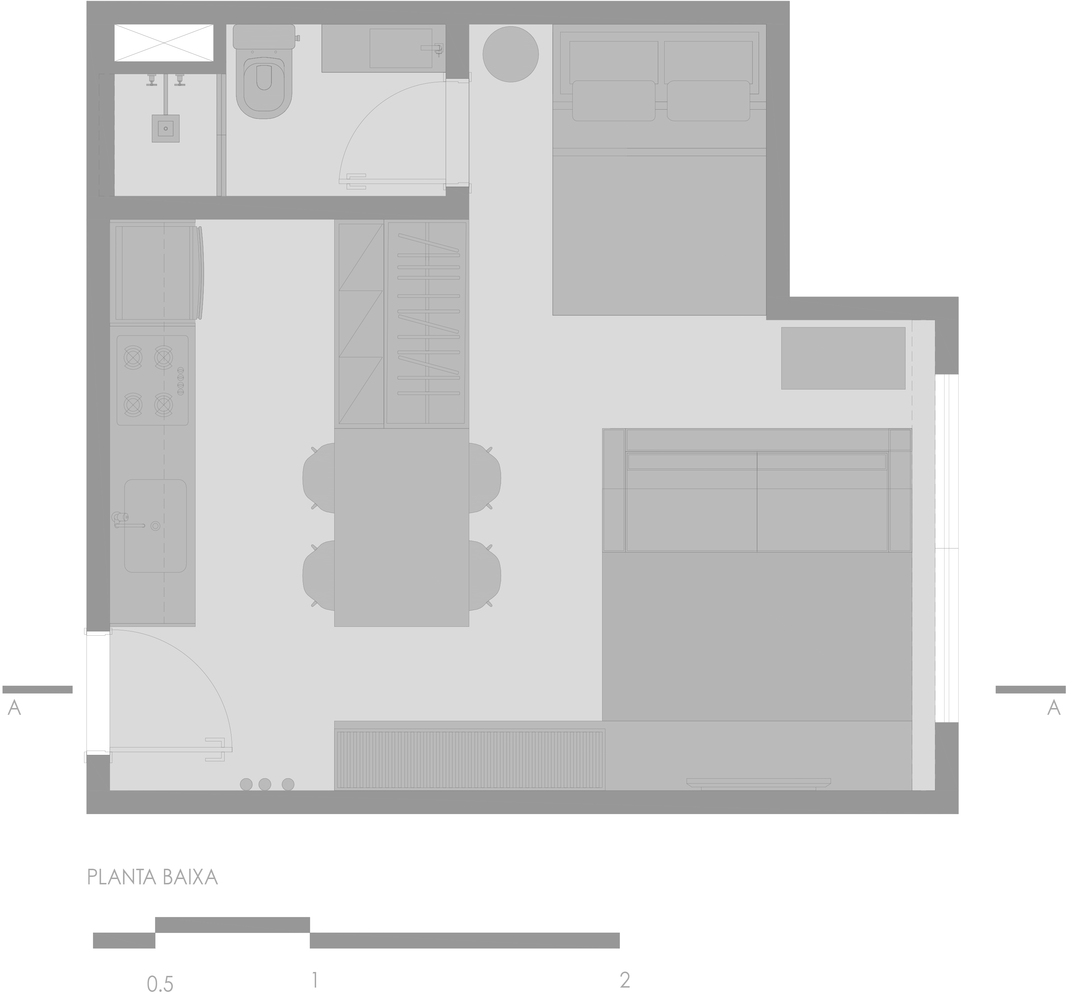 Căn hộ 26m² của cặp vợ chồng son nhờ nội thất màu xanh lam mà thêm tươi tắn - Ảnh 12