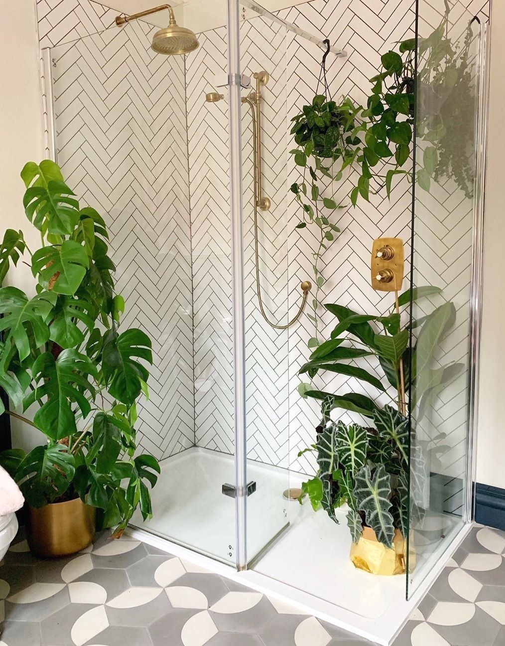 5 ý tưởng sáng tạo để trang trí khu tắm vòi hoa sen trong phòng tắm nổi bật - Ảnh 3