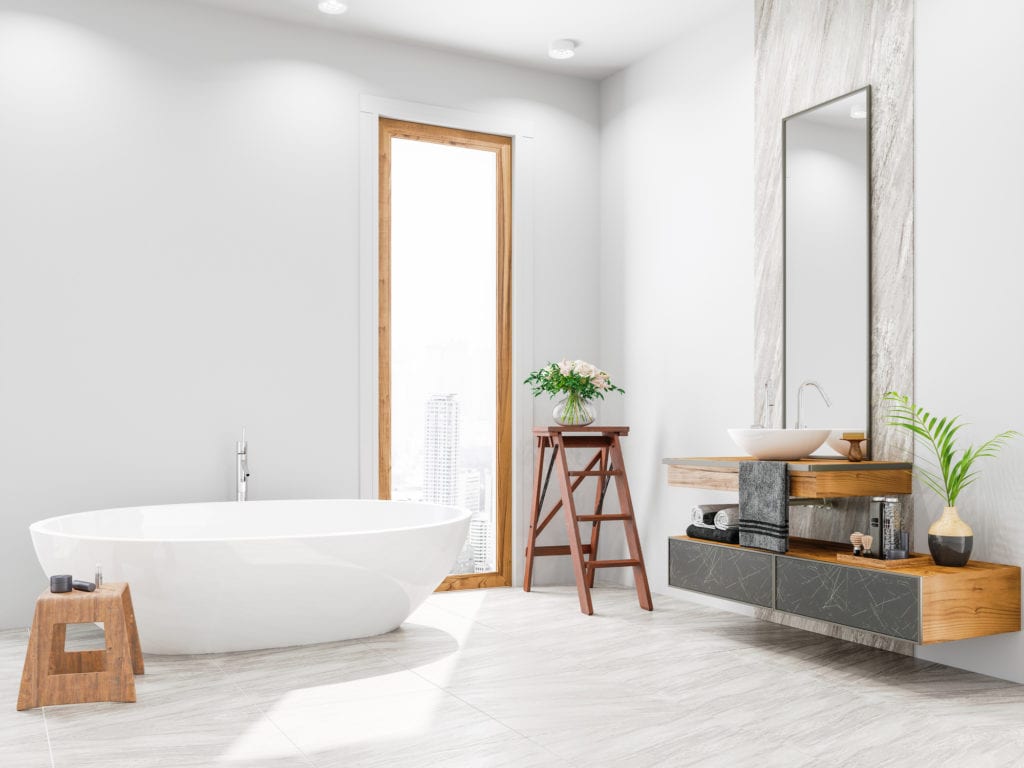 Gạch ốp lát là một trong những yếu tố quan trọng khi thiết kế nội thất phòng tắm.