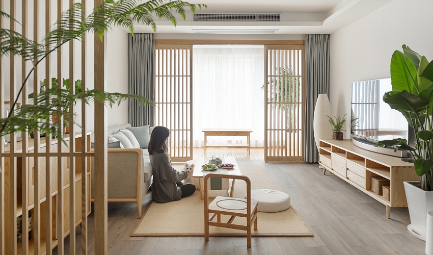 Vốn yêu thích phong cách Zen tĩnh tại của 'xứ sở Phù Tang' nên chủ nhân mong muốn đội ngũ thiết kế tạo cho mình một không gian vừa tối giản vừa tinh tế.