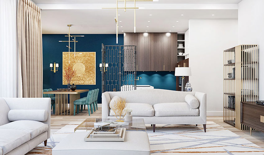 "Học lỏm" phong cách trang trí nội thất căn hộ hiện đại pha lẫn nét cổ điển tuyệt đẹp ở Ukraine