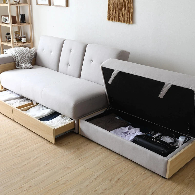 Hiện nay có rất nhiều mẫu sofa, ghế đôn tích hợp khu vực lưu trữ ẩn rộng rãi, cho phép bạn cất giấu và dọn dẹp đồ đạc trong 'nháy mắt'.