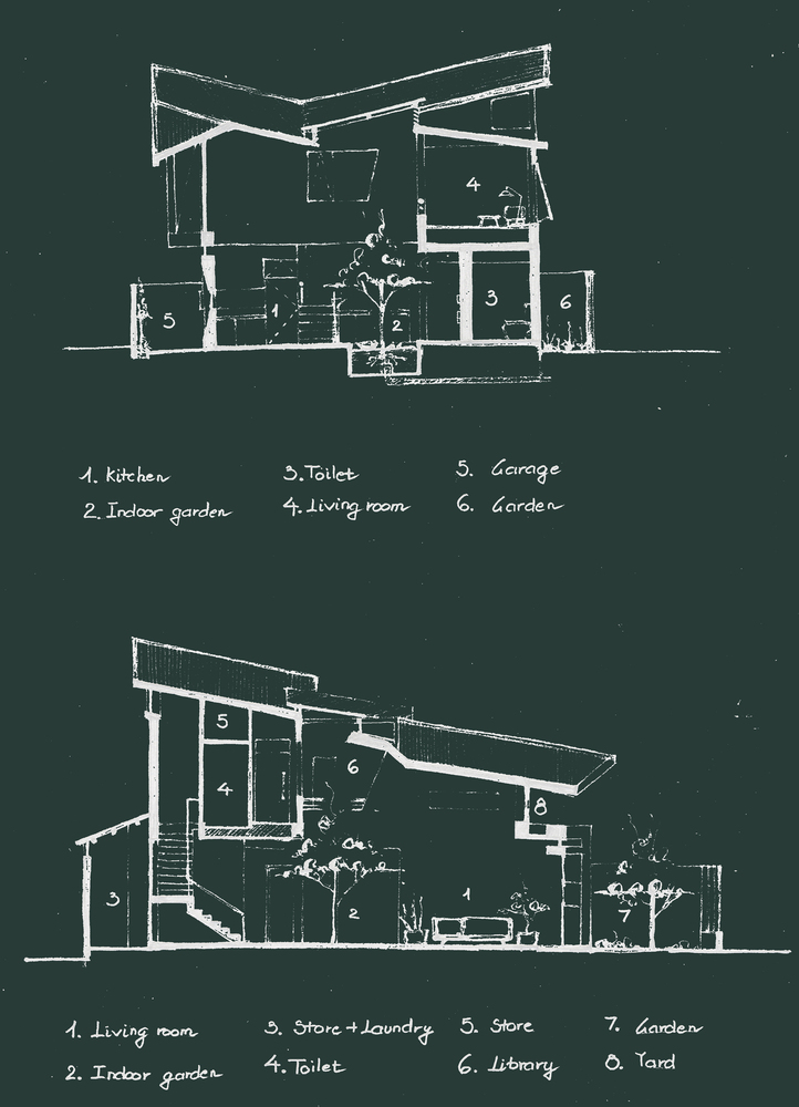 Sơ đồ thiết kế công trình To’s House do nhóm thiết kế cung cấp.