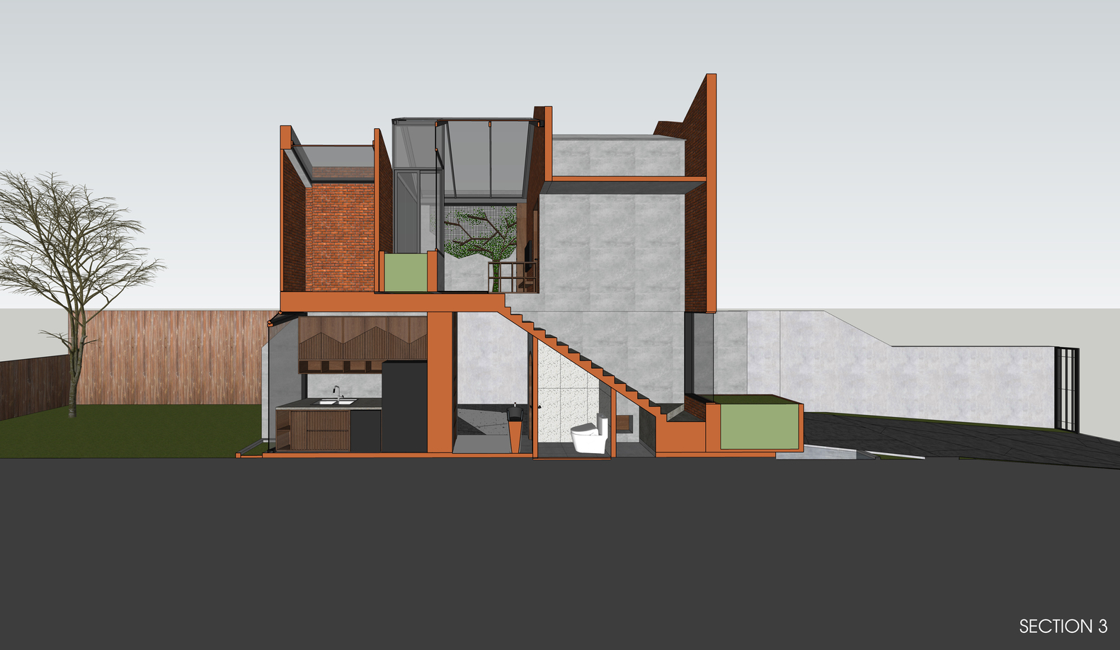 ZIP House, ngôi nhà Đồng Nai kết hợp hài hòa gạch thô, kính và bê tông cho vẻ đẹp tối giản nhưng ấm  - Ảnh 22