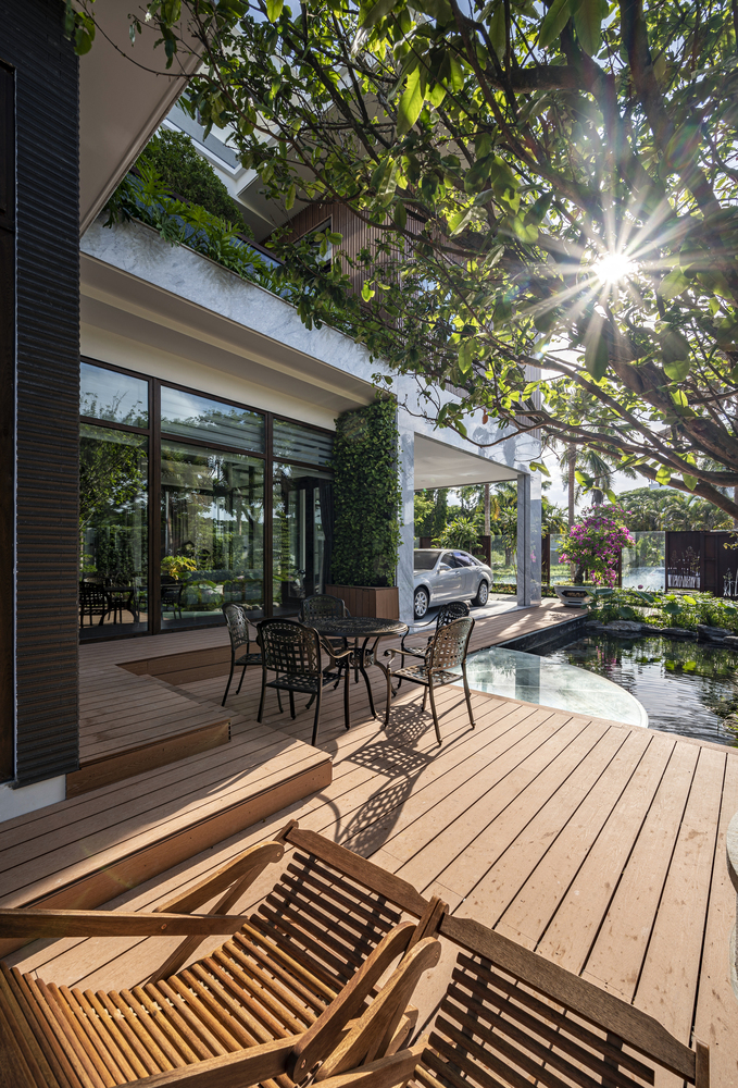 Biệt thự Cần Thơ 1800m² sang chảnh mà gần gũi, thu hút người nhìn nhờ khu vườn mướt xanh như ngọc - Ảnh 5