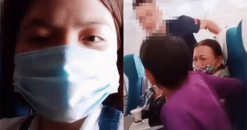 Cô gái bị bà cụ mắng chửi trên máy bay nhưng vẫn giữ im lặng.