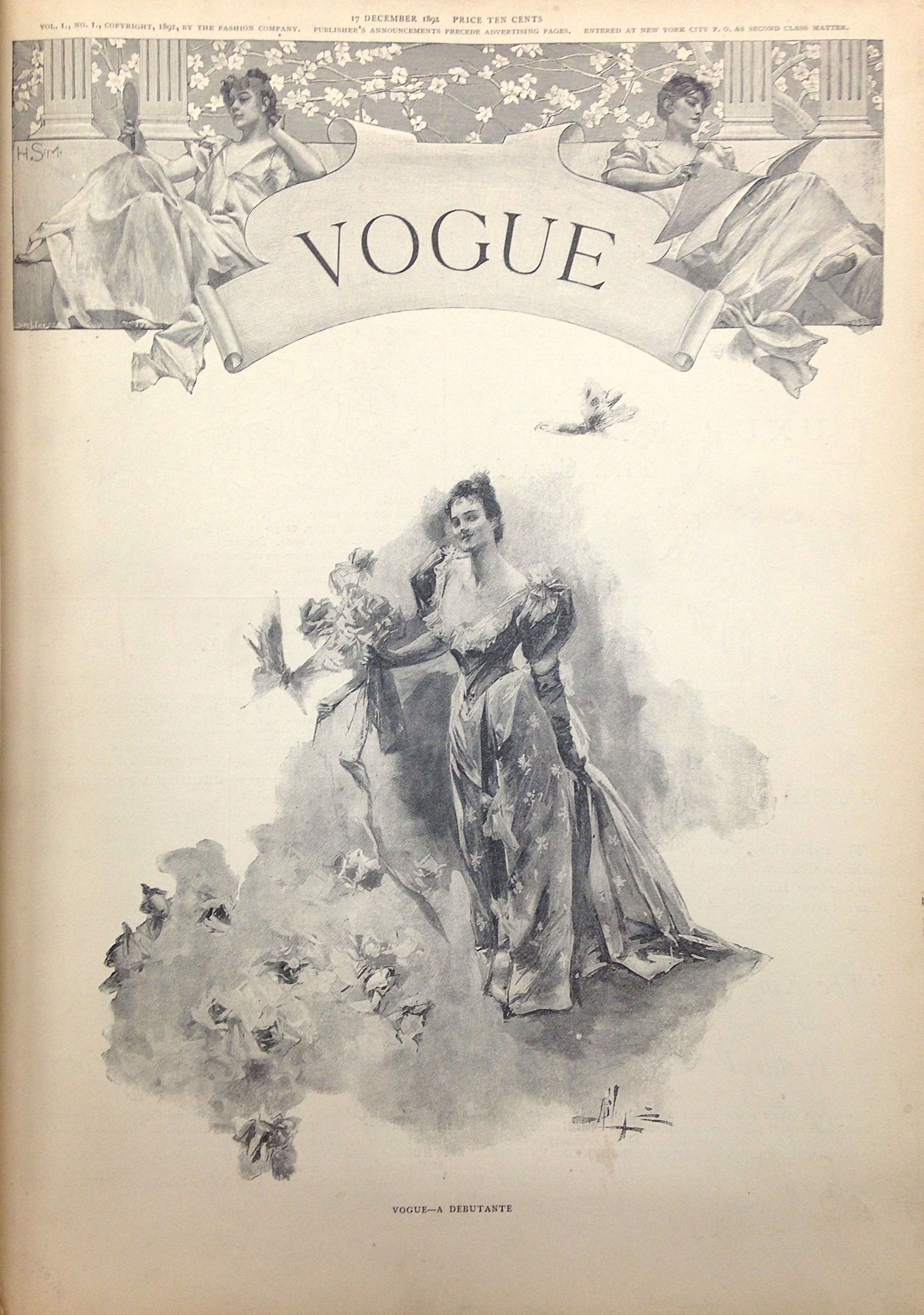 Tạp chí thời trang Vogue ngày đầu thành lập.