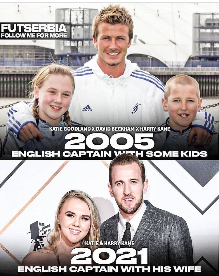 'English Captain 2005 và 2021' - đội trưởng ĐT Anh năm 2005 và đội trưởng ĐT Anh năm 2021