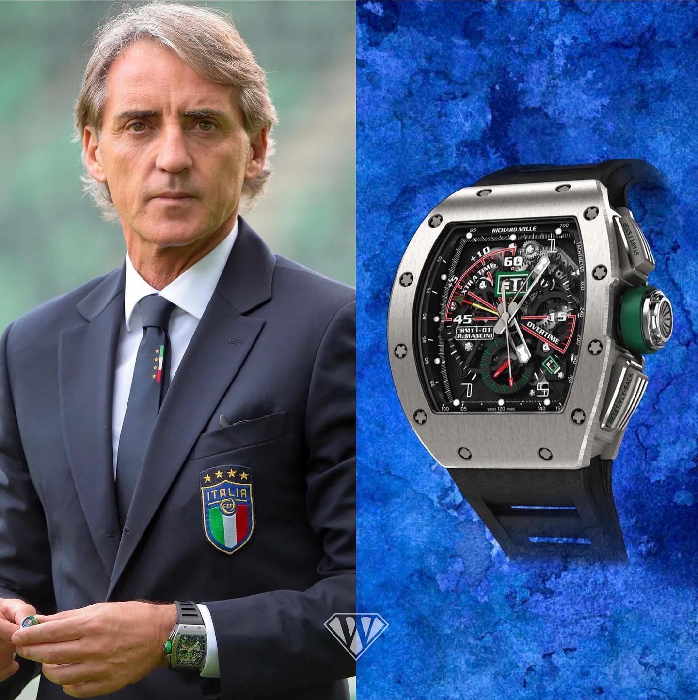Đồng hồ của HLV trưởng ĐT Italia Roberto Mancini: doanh nhân Đức Huy cũng chưa chắc đã dám mua tặng Cẩm Đan - Ảnh 4