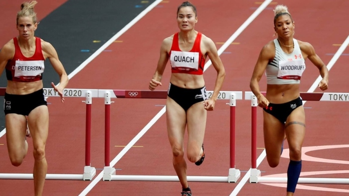 Quách Thị Lan không lọt được vào chung kết 400m rào nữ khi các đối thủ đều quá mạnh
