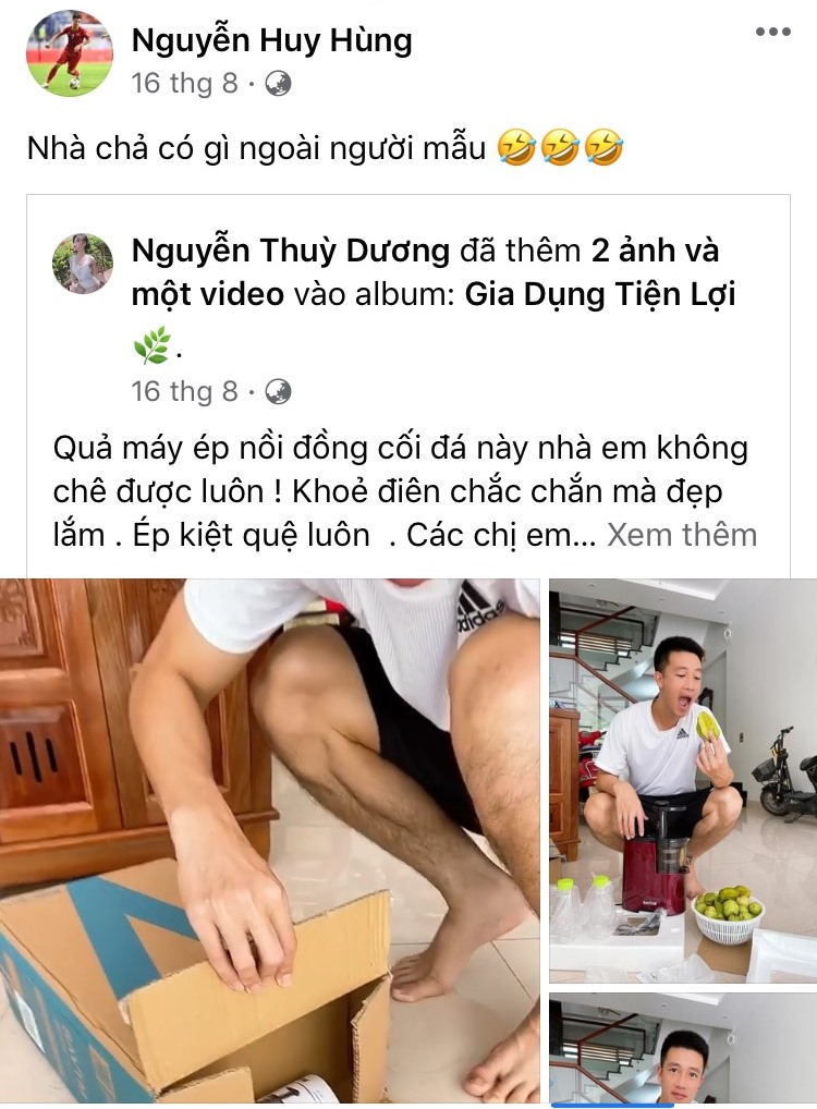 Bài đăng mới nhất trên Facebook này là ngày 16/8, Hui Hung tạm nghỉ thi đấu, về quê phụ giúp vợ bán hàng online.  Sau đó, anh ấy bị mất Facebook.