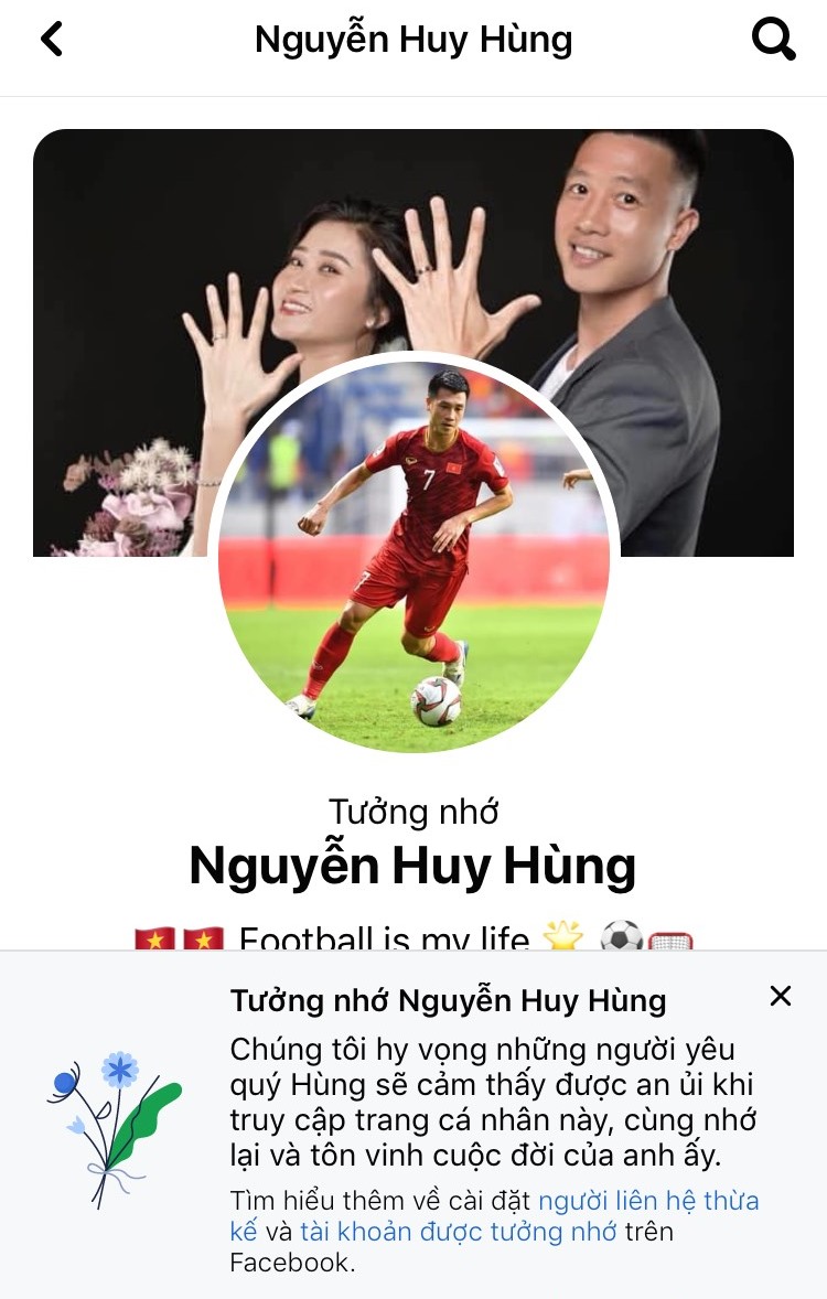 Tiền vệ Nguyễn Huệ Hùng bị lên Facebook chơi xấu.