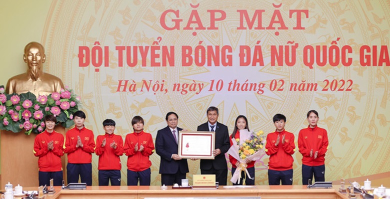 ĐT nữ Việt Nam nhận bằng khen của Thủ tướng Chính phủ