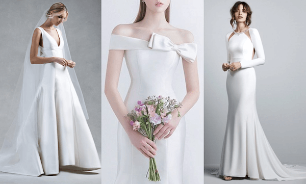 Váy cưới phong cách tối giản dần được ưu chuộng