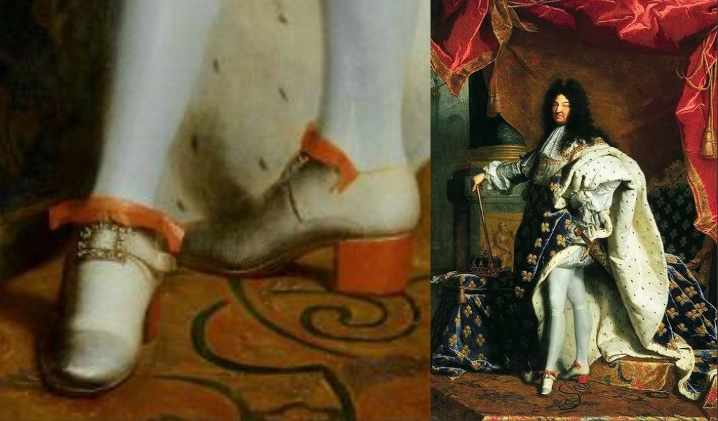 Giày cao gót đế đỏ của vua Louis XIV