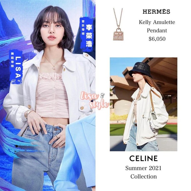 Outfit từ nhà mốt Celine kết hợp hoàn hảo cùng vòng cổ HERMES