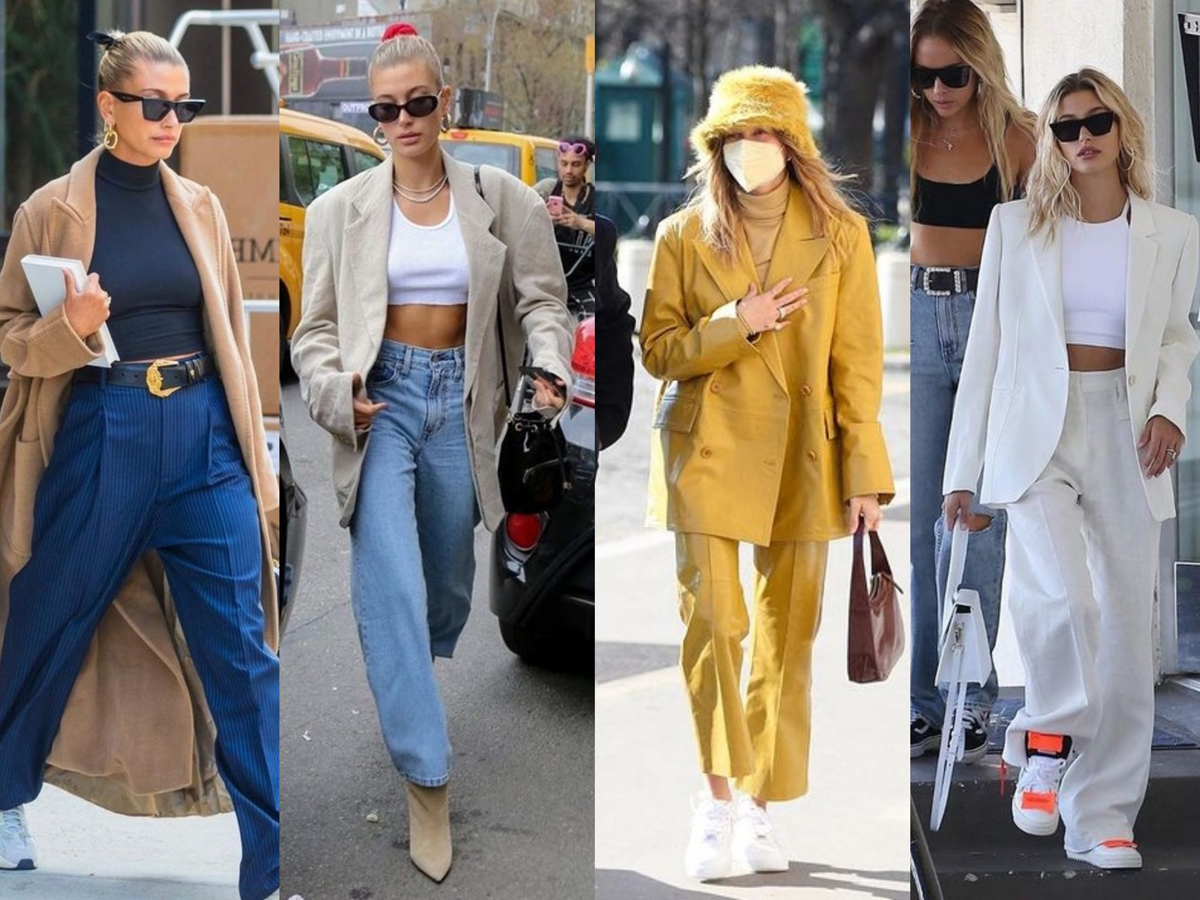 Hailey Bieber tạo nên xu hướng thời trang táo bạo, thời thượng.