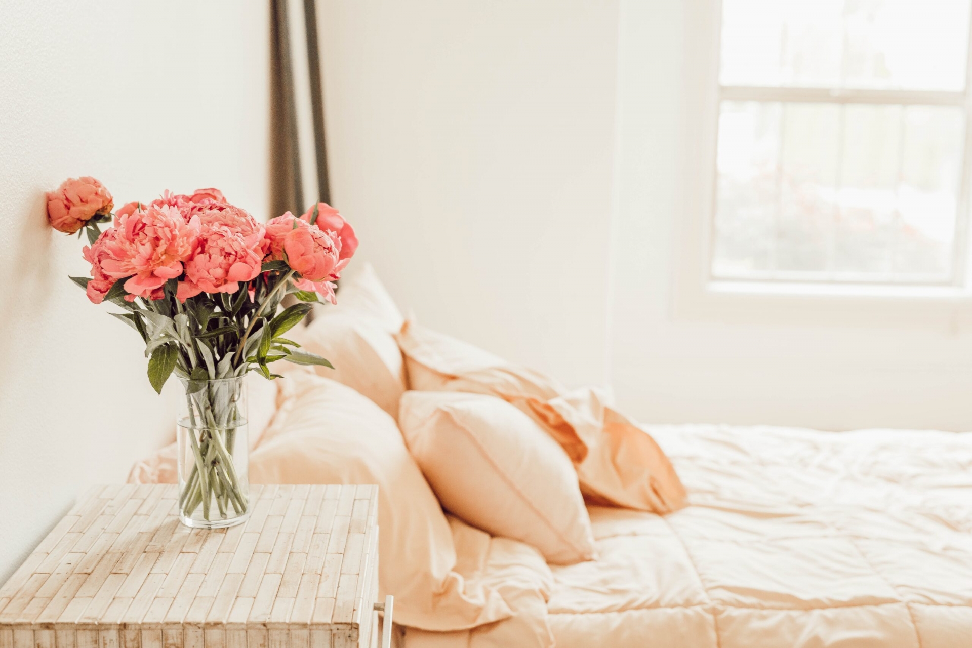 Những loài hoa có màu sắc nhã nhặn, ít mùi thơm sẽ thích hợp để bạn trưng bày trong phòng ngủ.